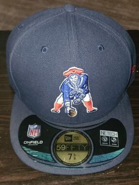 New Era Navy Cap with Red, White & Blue Football Logo